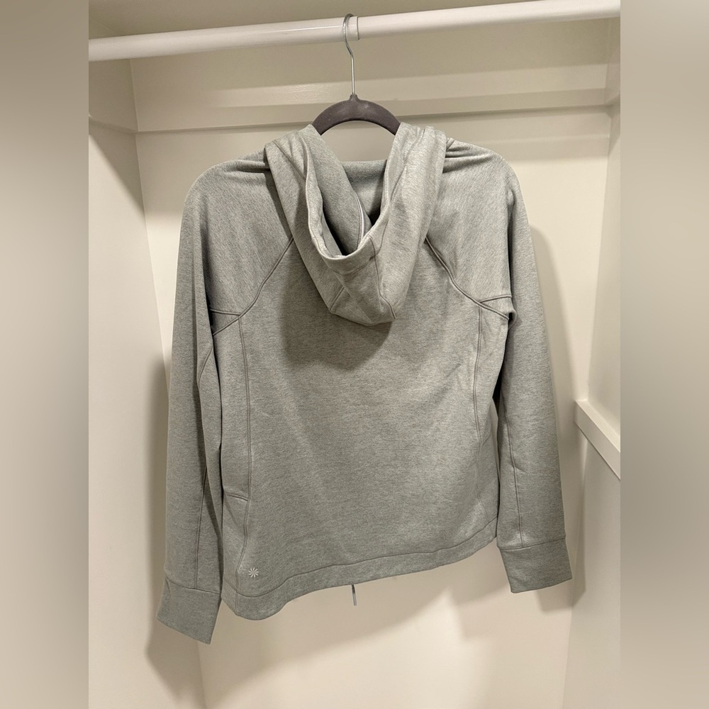 Athleta fleece lined unstoppable full zip hoodie grey size M - Picture 5 of 5